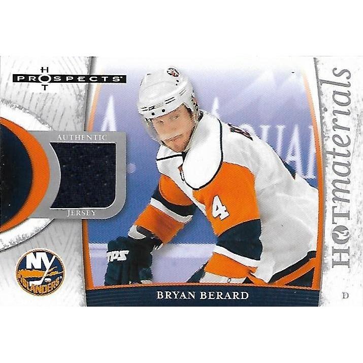 2007-08 Fleer Hot Prospects Bryan Berard Hot Materials Jersey BB NYI
