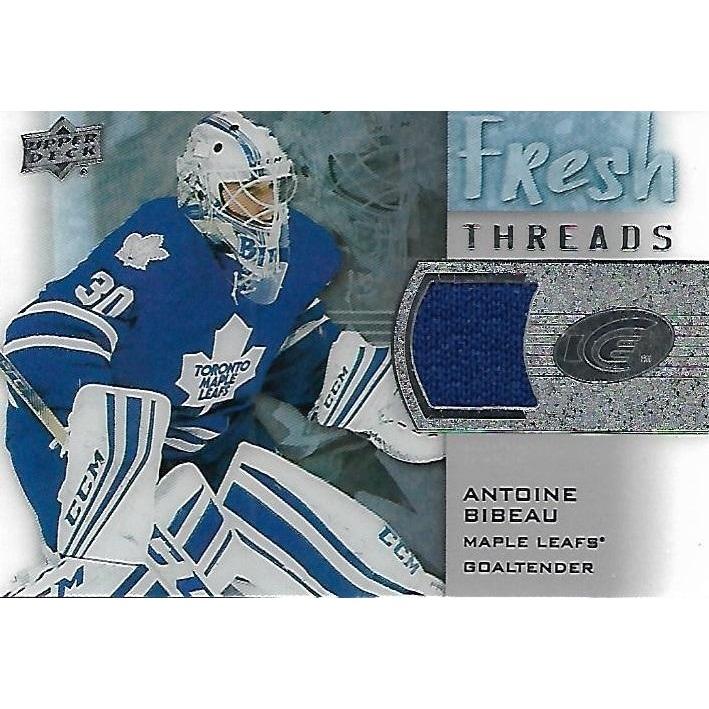 2015-16 Upper Deck Ice Antoine Bibeau Fresh Threads Rookie Jersey BB TOR