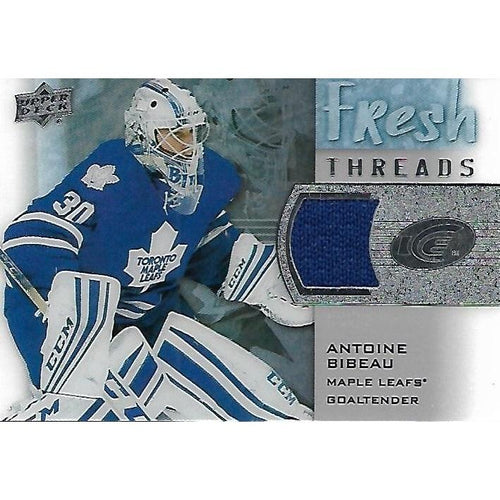2015-16 Upper Deck Ice Antoine Bibeau Fresh Threads Rookie Jersey BB TOR