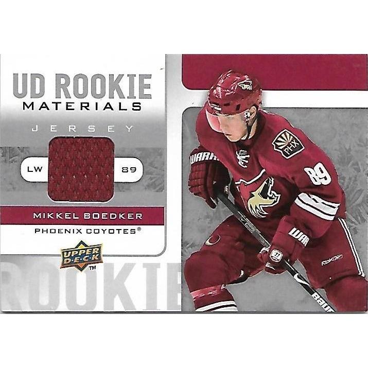 2008-09 Upper Deck Mikkel Boedker Rookie Materials Jersey BB ARI