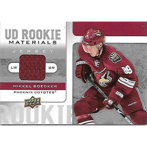 2008-09 Upper Deck Mikkel Boedker Rookie Materials Jersey BB ARI