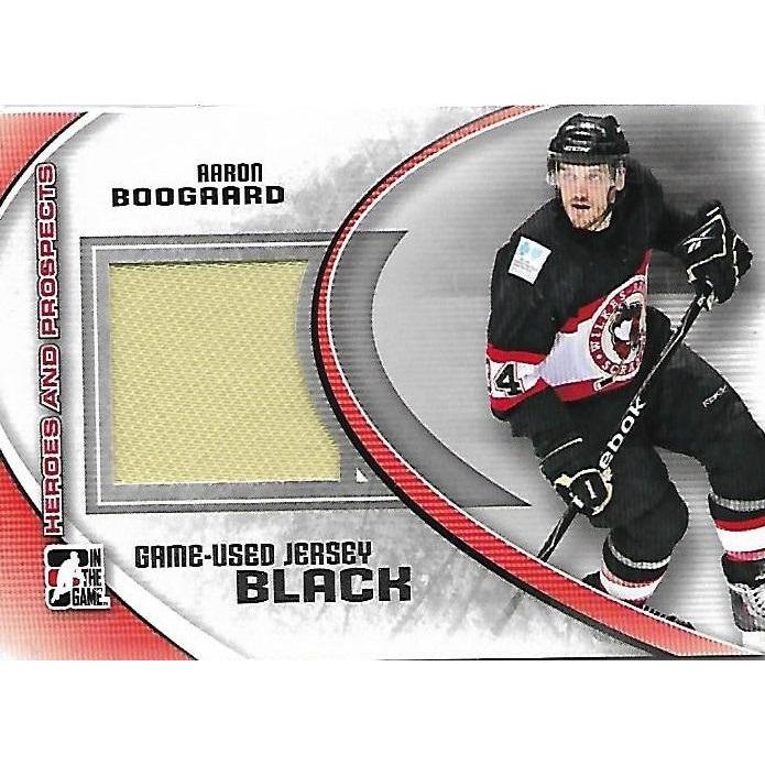 2011-12 ITG In The Game Heroes and Prospects Aaron Boogaard Black Jersey /100 BB PIT