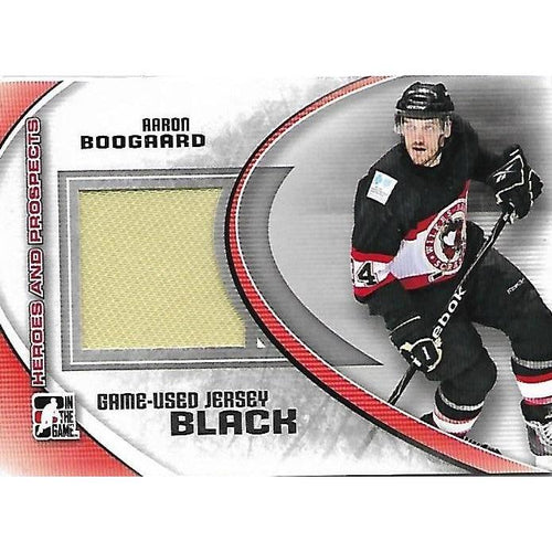2011-12 ITG In The Game Heroes and Prospects Aaron Boogaard Black Jersey /100 BB PIT
