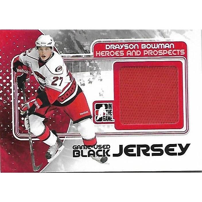 2010-11 ITG In The Game Heroes and Prospects Drayson Bowman Black Jersey /120 BB CAR