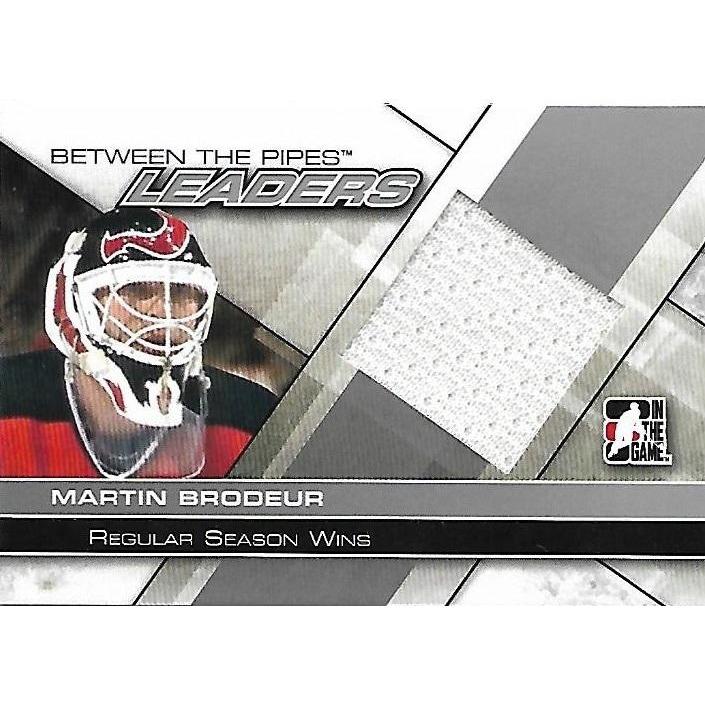 2010-11 ITG In The Game Between The Pipes Martin Brodeur Silver Jersey /39 NJD