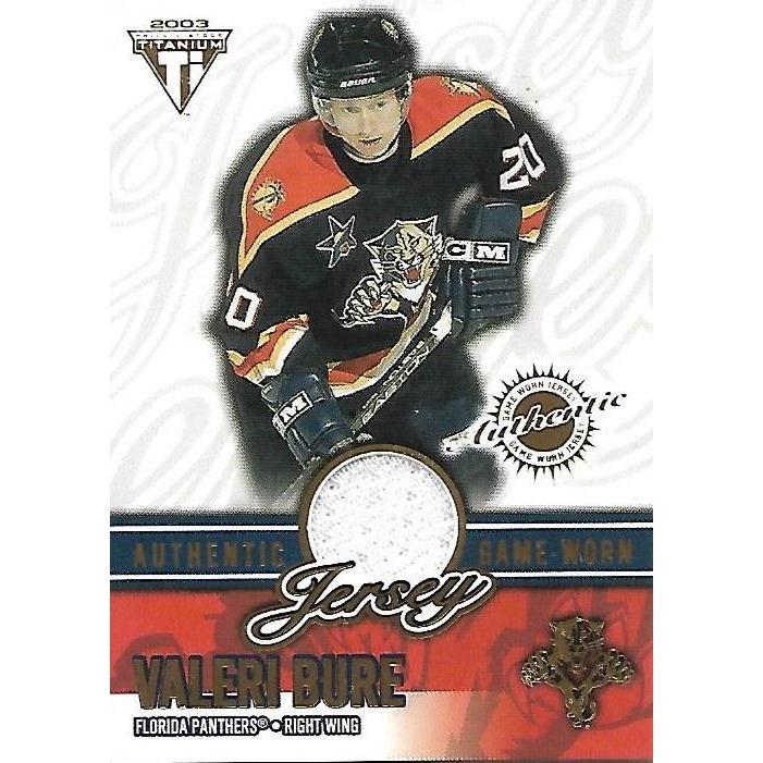 2002-03 Pacific Private Stock Titanium Valeri Bure Jersey /1352 BB FLA