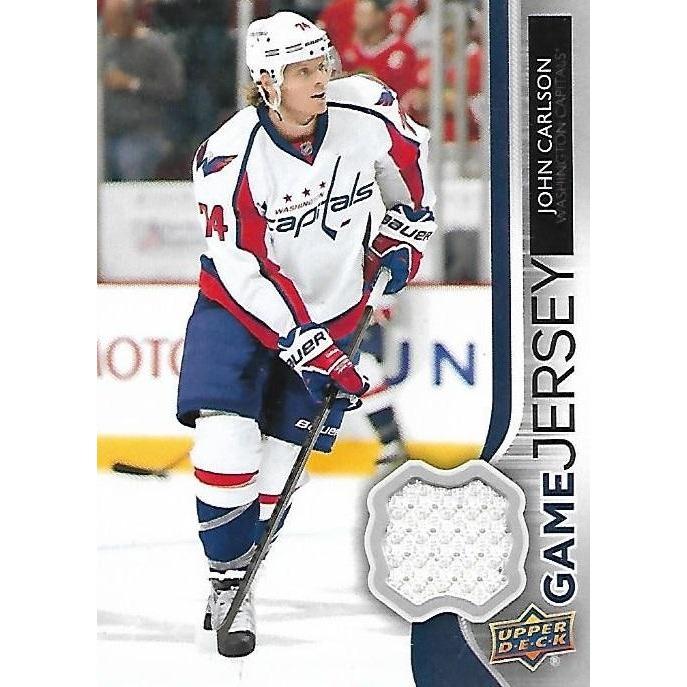 2014-15 Upper Deck John Carlson Game Jersey BB WSH