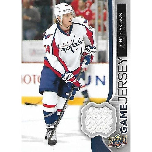2014-15 Upper Deck John Carlson Game Jersey BB WSH