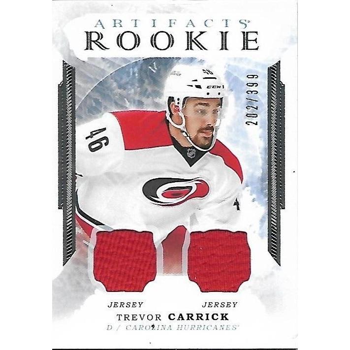 2016-17 Upper Deck Artifacts Trevor Carrick Rookie Jersey /399 BB CAR