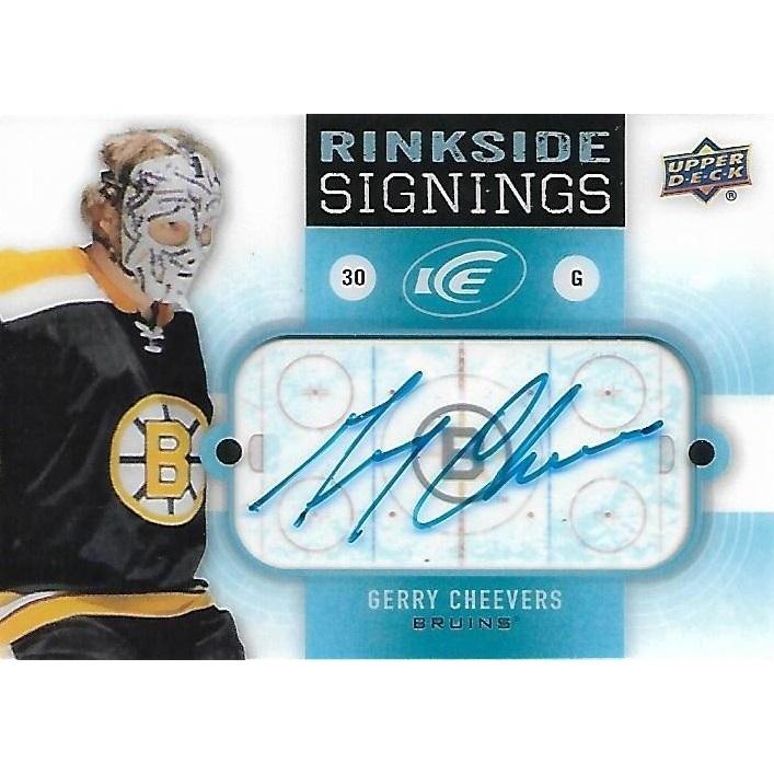 2015-16 Upper Deck Ice Gerry Cheevers Rinkside Signings Autograph BOS