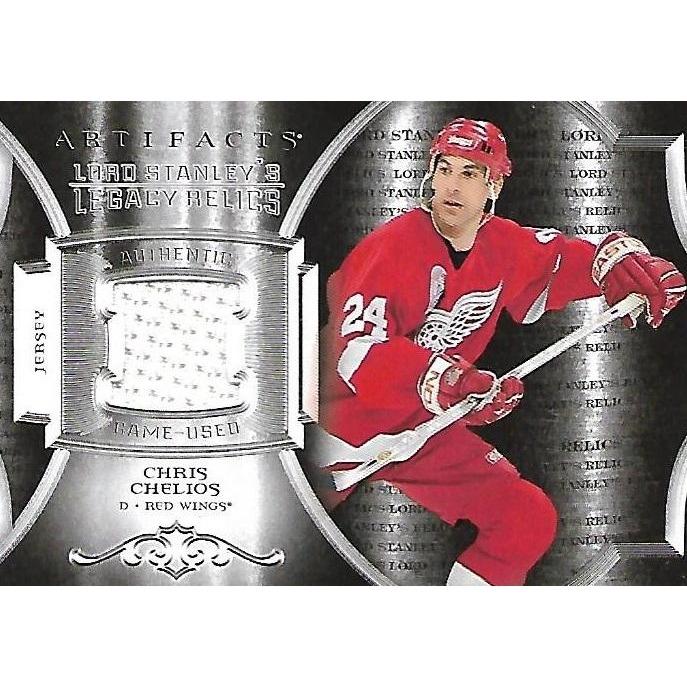 2015-16 Artifacts Chris Chelios Lord Stanley's Legacy Relics Jersey BB DET