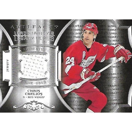 2015-16 Artifacts Chris Chelios Lord Stanley's Legacy Relics Jersey BB DET