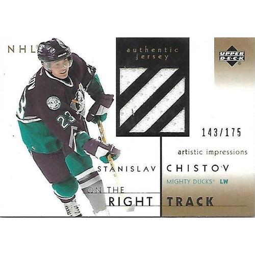 2002-03 Upper Deck Artisitic Impressions Stanislav Chistov On The Right Track Jersey /175 BB ANA