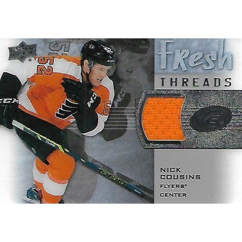 2015-16 Upper Deck Ice Nick Cousins Fresh Threads Rookie Jersey BB PHI