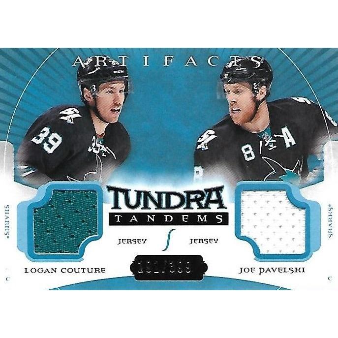 2015-16 Artifacts Logan Couture Joe Pavelski Tundra Tandems Jersey /399 BB SJS