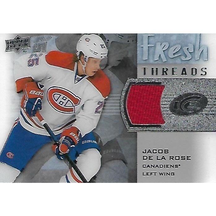 2015-16 Upper Deck Ice Jacob De La Rose Fresh Threads Rookie Jersey BB MTL