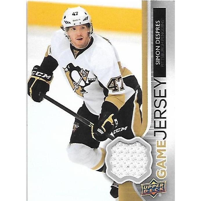 2014-15 Upper Deck Simon Despres Game Jersey BB PIT