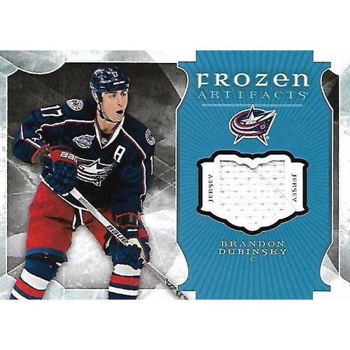 2015-16 Artifacts Brandon Dubinsky Frozen Artifacts Jersey BB CLB