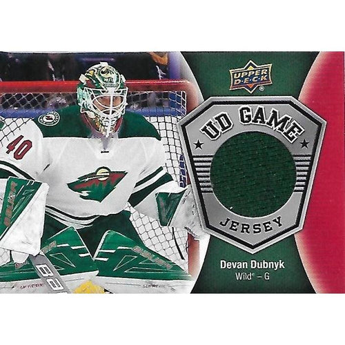 2016-17 Upper Deck Devan Dubnyk Game Jersey BB MIN