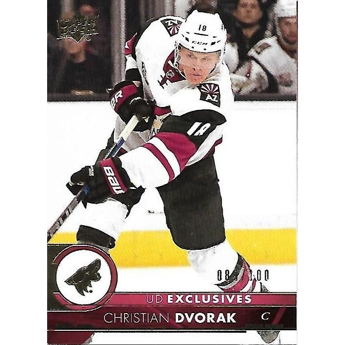 2017-18 Upper Deck Christian Dvorak Exclusives /100 #8 ARI