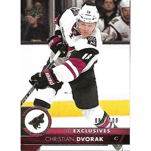 2017-18 Upper Deck Christian Dvorak Exclusives /100 #8 ARI