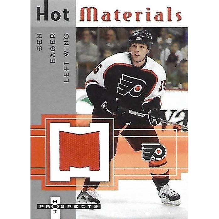 2005-06 Fleer Hot Prospects Ben Eager Hot Materials Jersey BB PHI
