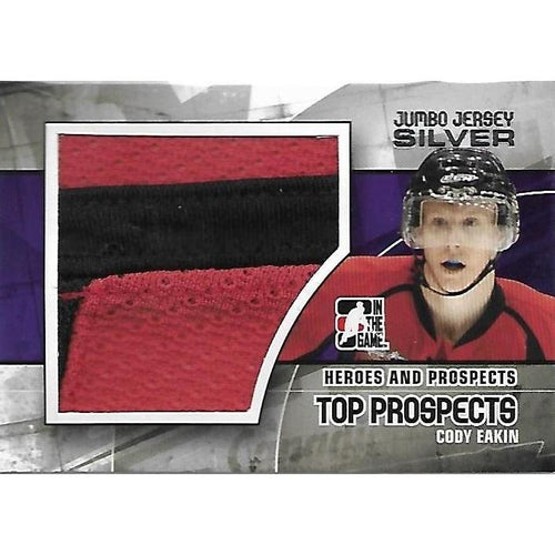2010-11 ITG In The Game Heroes and Prospects Cody Eakin Silver Jersey BB DAL