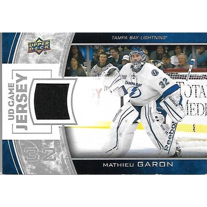 2013-14 Upper Deck Mathieu Garon Game Jersey BB TBL