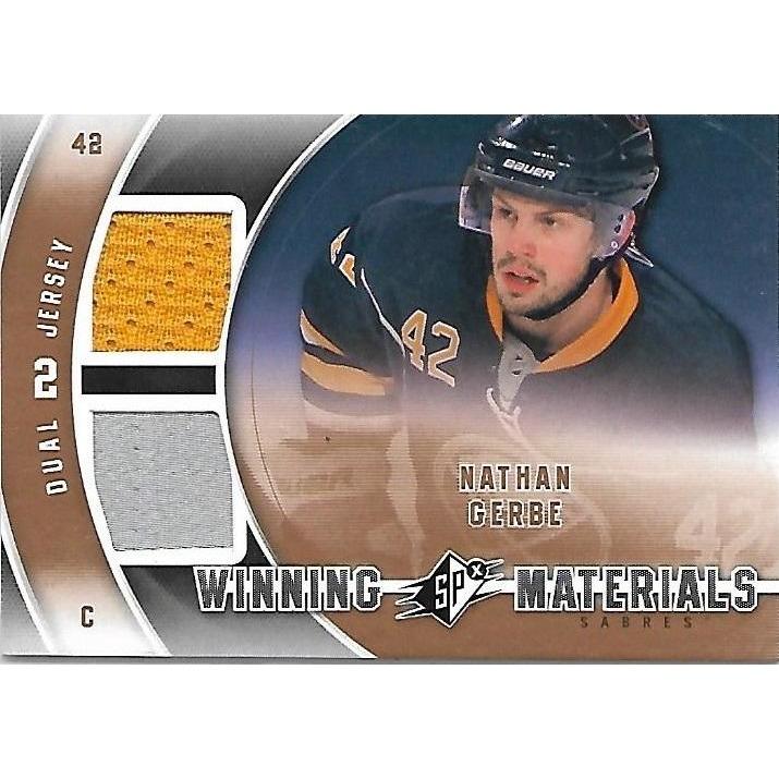 2011-12 Upper Deck SPx Nathan Gerbe Winning Materials Jersey BB BUF