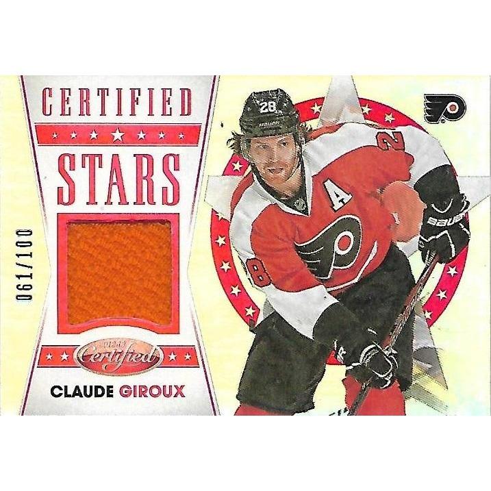 2012-13 Panini Certified Claude Giroux Certified Stars Jersey /100 PHI