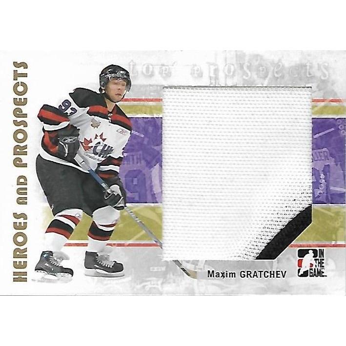 2007-08 ITG In The Game Heroes and Prospects Maxim Gratchev Jersey BB NYI