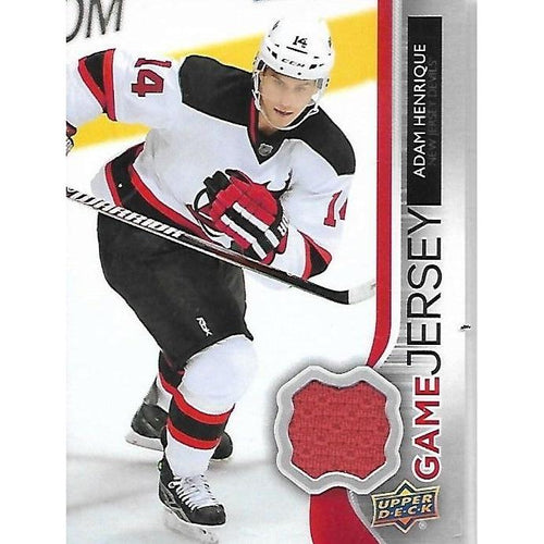 2014-15 Upper Deck Adam Henrique Game Jersey BB NJD