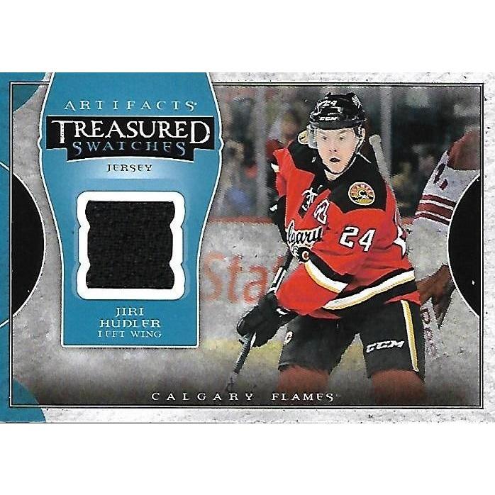 2015-16 Artifacts Jiri Hudler Treasured Swatches Jersey BB CGY