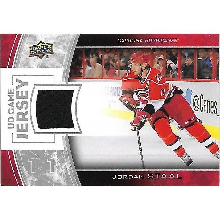 2013-14 Upper Deck Jordan Staal Game Jersey BB CAR