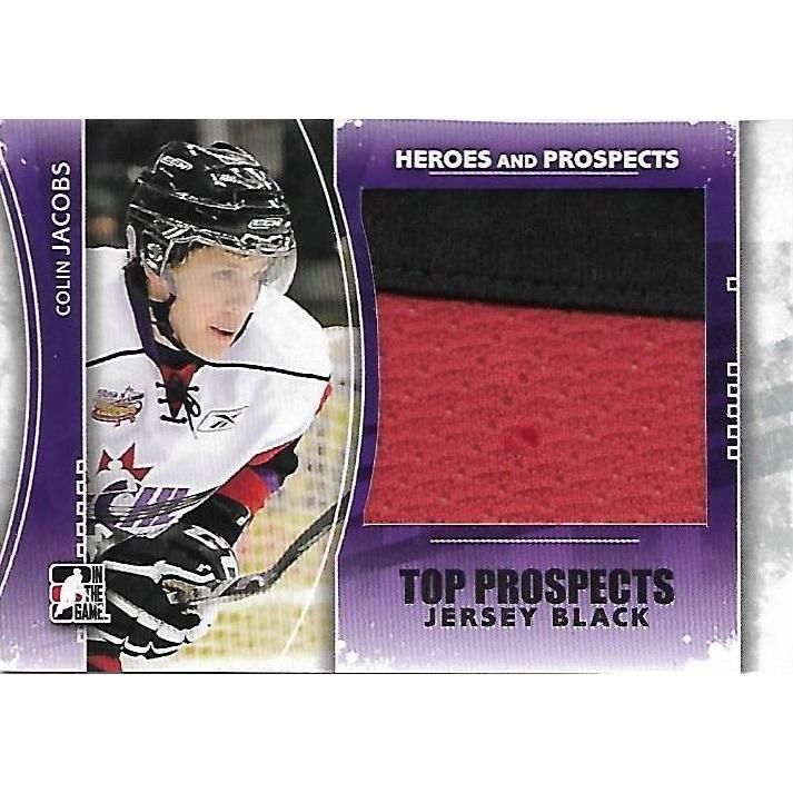 2011-12 ITG In The Game Heroes and Prospects Colin Jacobs Black Jersey /100 BB BUF