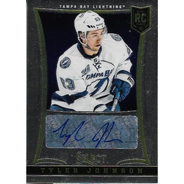 2013-14 Panini Select Tyler Johnson Rookie Autograph /399 TBL