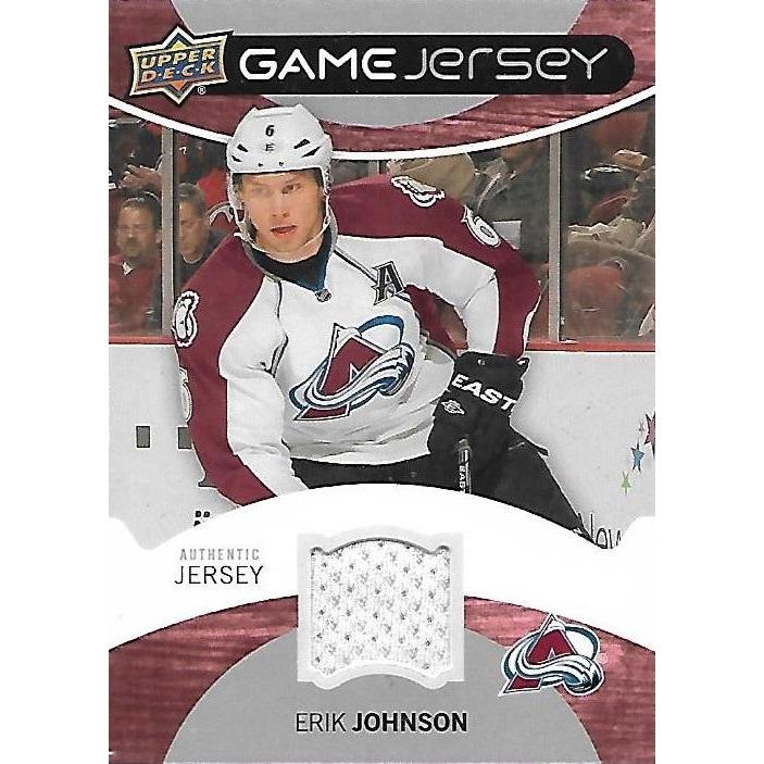 2012-13 Upper Deck Erik Johnson Game Jersey BB COL
