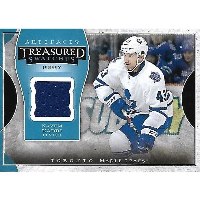 2015-16 Artifacts Nazem Kadri Treasured Swatches Jersey BB TOR