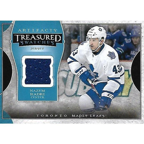 2015-16 Artifacts Nazem Kadri Treasured Swatches Jersey BB TOR