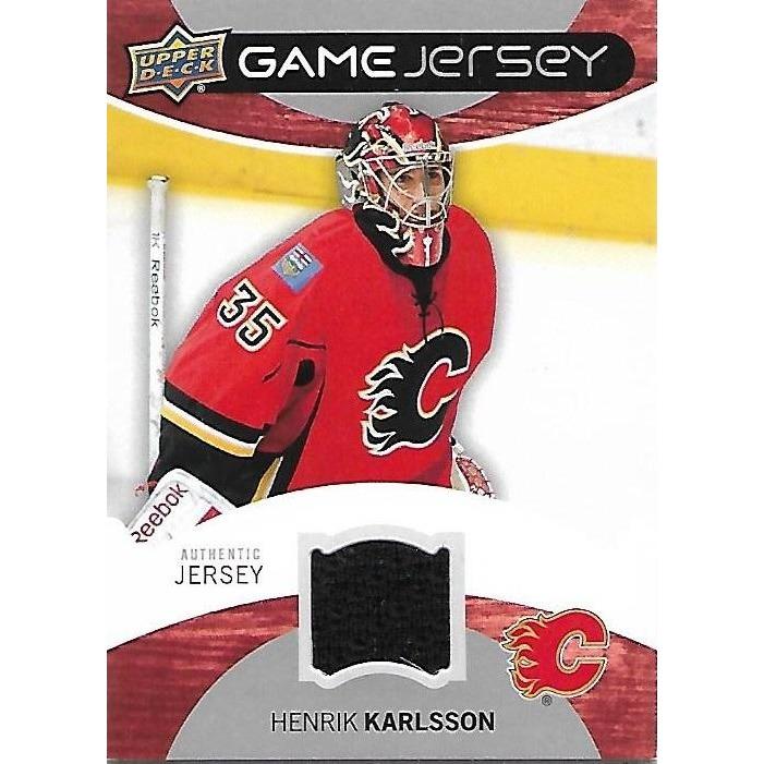 2012-13 Upper Deck Henrik Karlsson Game Jersey BB CGY