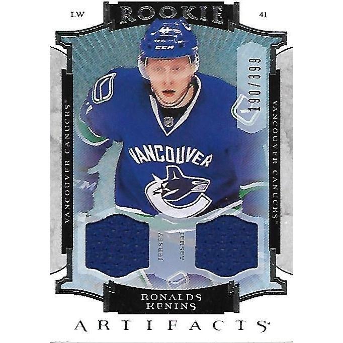 2015-16 Artifacts Ronalds Kenins Rookie Jerseys /399 BB VAN