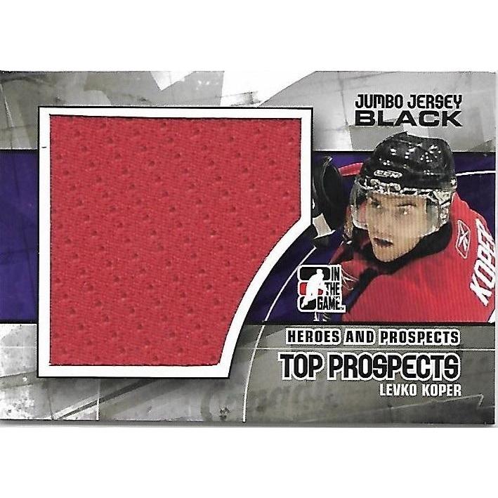 2010-11 ITG In The Game Heroes and Prospects Levko Koper Jersey Black BB CAR