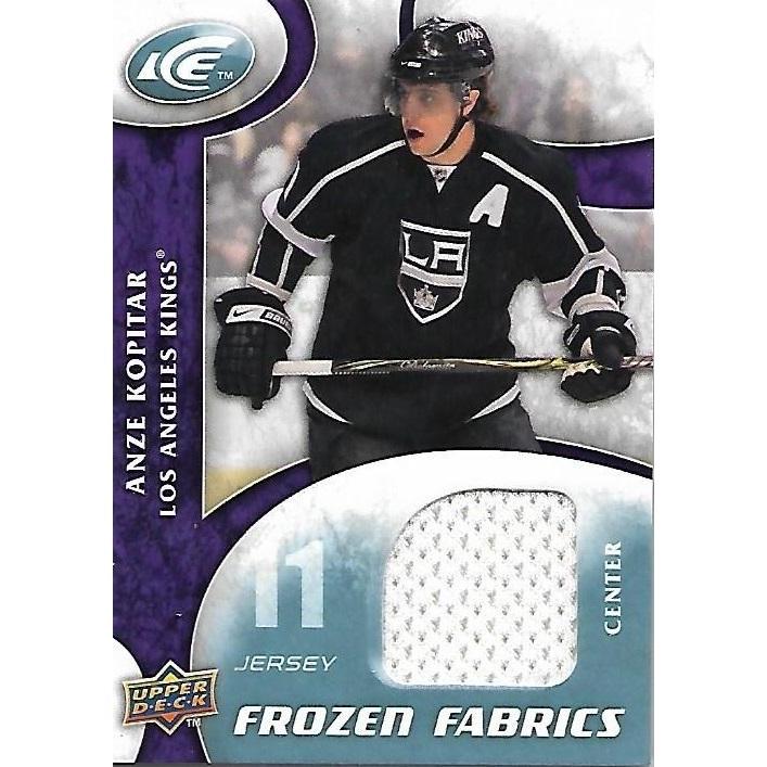2009-10 Upper Deck Ice Anze Kopitar Frozen Fabrics Jersey BB LAK