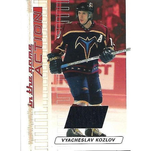 2003-04 ITG In The Game Action Slava Kozlov Jersey /500 BB DET
