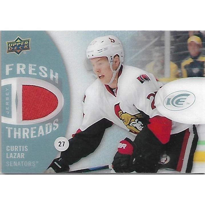 2014-15 Upper Deck Ice Curtis Lazar Fresh Threads Rookie Jersey BB OTT