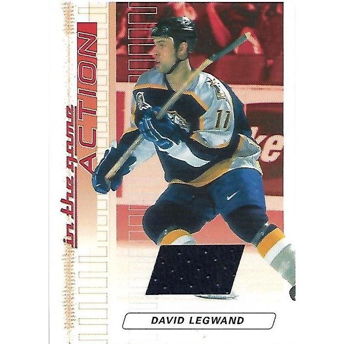 2003-04 ITG In The Game Action David Legwand Jersey /500 BB NSH