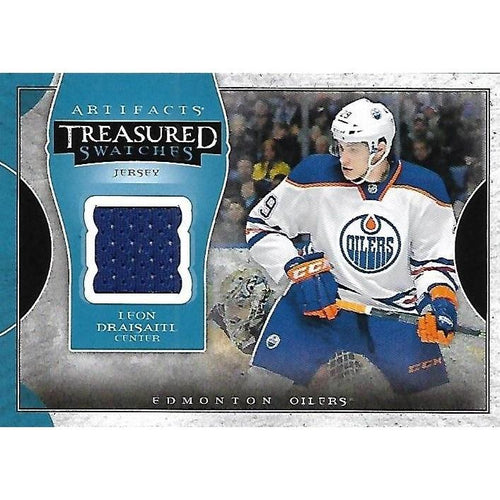 2015-16 Artifacts Leon Draisaitl Treasured Swatches Jersey BB EDM