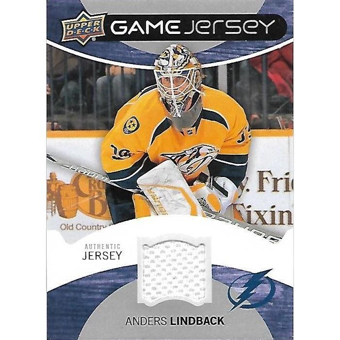 2012-13 Upper Deck Anders Lindback Game Jersey BB TBL
