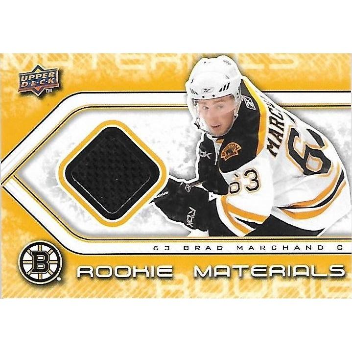2009-10 Upper Deck Brad Marchand Rookie Materials Jersey BOS