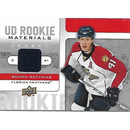 2008-09 Upper Deck Shawn Matthias Rookie Materials Jersey BB FLA